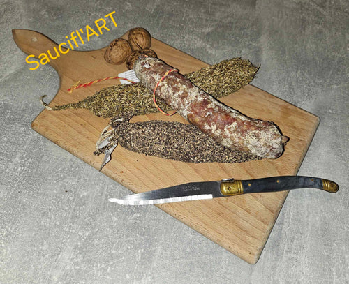 "Lot de 3 saucissons secs d'Auvergne"
